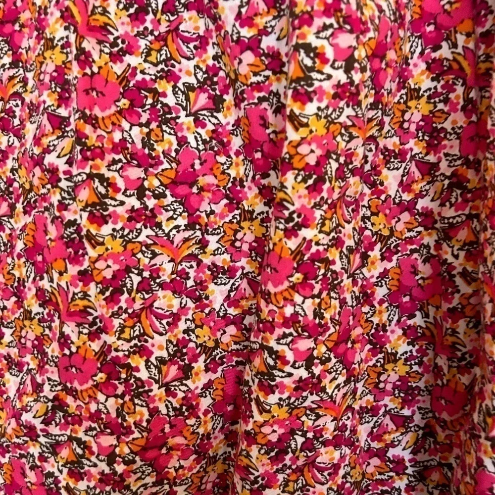 NWT Bass. Morandi rose. Size 1600% cotton floral print skirt.
